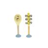 Maraca and Bell Stick Set Floral Detail-2