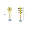 Maraca and Bell Stick Set Floral Detail-4