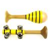 Mini Maraca Bell Stick Bee Detail