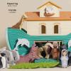 Noahs Wooden Ark with Animals Detail-3