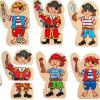 Dress Up Wooden Pirate Puzzle Detail