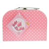 Polka Dot Porcelain Tea Set Pink 13 Piece Detail