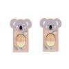 Rainbow Egg Maraca Set of Two Detail
