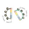 Rainbow Handbell Cluster Set of Two Detail-3