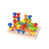 Rainbow Stacking Pegs Detail