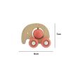 Red Elephant Silicone Push Toy Detail