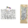 Reusable Farm Animals Silicone Colouring Mat