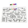 Reusable Sea Animals Silicone Colouring Mat Detail-2
