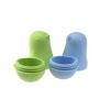 Silicone Bath Birds Green Blue Detail