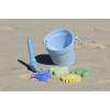 Silicone Beach Bucket Set Blue Detail-6