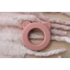 Silicone Bear Teether Pink Detail-3