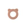 Silicone Bear Teether Pink Detail-4