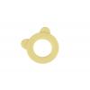 Silicone Bear Teether Yellow Detail-Four