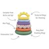 Silicone Rainbow Stacking Teether Detail-2