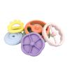 Silicone Rainbow Stacking Teether Detail