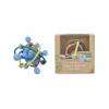 Silicone Space Rattle Blue Teether Detail