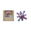 Silicone Space Rattle Purple Teether Detail