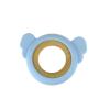 Silicone and Wood Koala Teether Blue Detail-2
