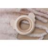 Silicone and Wood Koala Teether Pink Detail