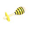 Mini Wooden Bee Single Maraca Detail