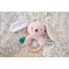 Snuggle Berry Bunny Wooden Ring Rattle Detail-Three