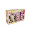 Tin Tea Set Lime Daisy Detail-Two