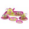 Tin Tea Set Lime Daisy Detail-Three