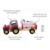 Tractor Trailer Farm Animal Red Detail