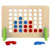 Wooden Four In A Row Game Detail