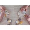 Wooden Hexagon Pentomino Brainteasers Set of Six Detail-2