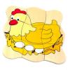 Wooden Layer Puzzle Egg Chicken Detail