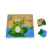 Wooden Life Cycle Puzzle Frog Detail
