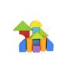 Wooden Block Logic Building Game Detail