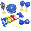 Wooden 7pcs Music Set Stars