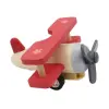 Red Pull Back Clockwork Biplane