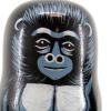 Wooden Gorilla Russian Nesting Dolls Detail-Three