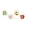 Wooden Springtime YoYos Set of Four Detail