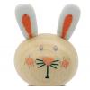 Wooden Rabbit Stacking Rings Detail-Three