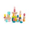 Wooden Stacking Stone Blocks 32 Piece Detail
