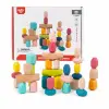 Wooden Stacking Stone Blocks 32 Piece