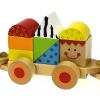 Wooden Block Train Push Toy Detail-Two