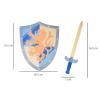Wooden Sword Shield Lion Set Detail-2