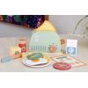 Wooden Toaster Set Pretend Play 14 Piece Detail-4