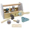 Wooden Toolbox With Tools