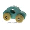 Simple Wooden Toy Car Green Detail