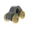 Simple Wooden Toy Car Grey Detail-2