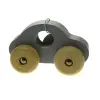 Simple Wooden Toy Car Grey