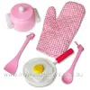 Wooden Toy Pink Cooking Set