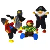 Wooden Toy Pirate Dolls