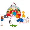 Wooden Toy Zoo Playset